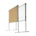 Stecktafel, Kork/Whiteboard, 120x150 cm HxB 